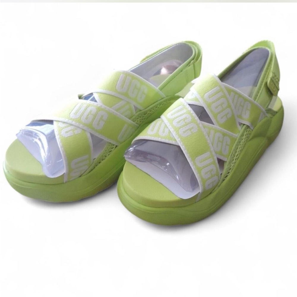 UGG women’s neon Green Sandals